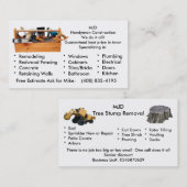 Carte De Visite L'image 2, MJDHandyman ConstructionWe de MJD le (Devant / Derrière)