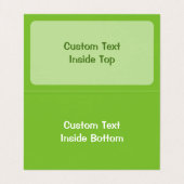 Carte De Visite Lime (Intérieur déplié)