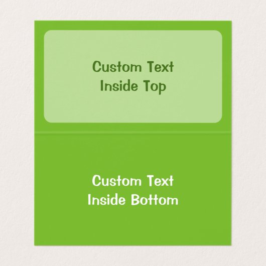 Carte De Visite Lime (Intérieur déplié)