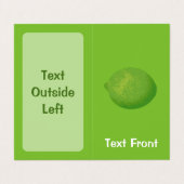 Carte De Visite Lime (Extérieur déplié)