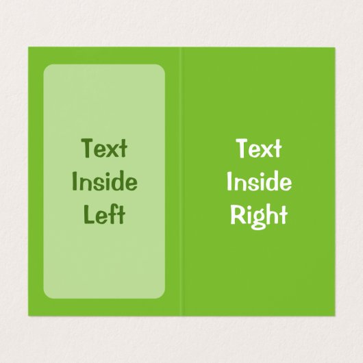 Carte De Visite Lime (Intérieur déplié)