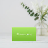 Carte de visite lime clair (Debout devant)