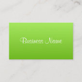 Carte de visite lime clair (Devant)