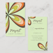 Carte De Visite Lime Daisy Événement Planificateur Super les année (Devant / Derrière)