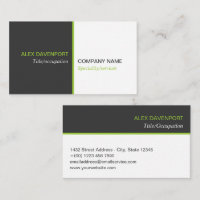 Lime Vert gris foncé Ligne moderne propre
