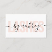 Carte De Visite Limitation minimaliste de l'écriture manuscrite (Devant)