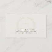 Carte De Visite Limite De La Crème Légère De La Justice (Dos)