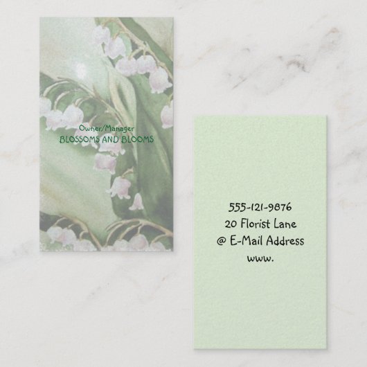 CARTE DE VISITE LIMITE DE LA VALLÉE (Devant / Derrière)