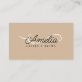 Carte De Visite Limite minimale des extensions de lash blanc à bas (Dos)