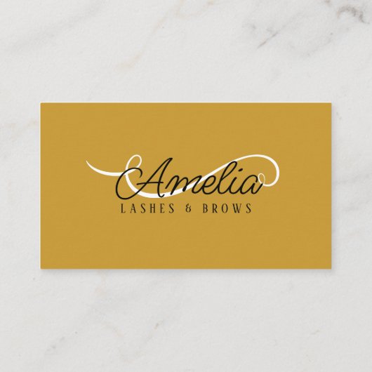 Carte De Visite Limite minimale simple Lésions oculaires en or bla (Dos)