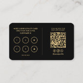 Carte De Visite Limites minimales Lash de maquillage Technologie L (Dos)