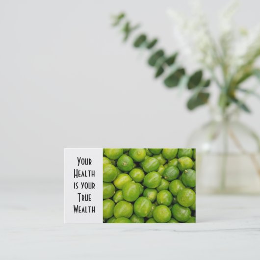 Carte De Visite Limites vertes mûres (Debout devant)