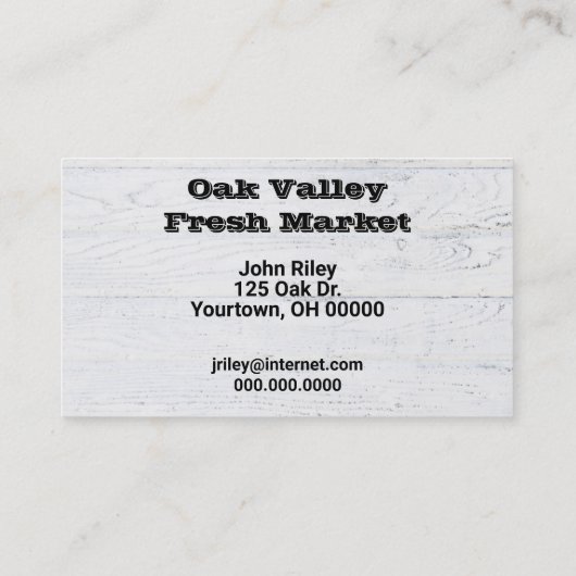 Carte De Visite Limites vertes mûres (Dos)