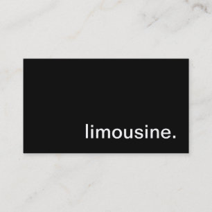 Carte De Visite Limousine