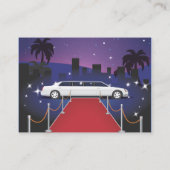 Carte De Visite Limousine de célébrité sur tapis rouge (Dos)