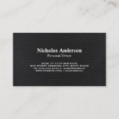 Carte De Visite Limousine de luxe | Cuir (Dos)