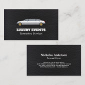 Carte De Visite Limousine de luxe | Cuir (Devant / Derrière)