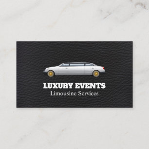 Carte De Visite Limousine de luxe   Cuir