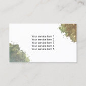 Carte De Visite Limousine Limo et service de voiture Parties scint (Dos)