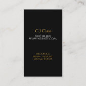 Carte De Visite Limousines Limo Car Services Driver Business Card (Dos)