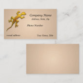 Carte De Visite Lin doré Texture de lin (Devant / Derrière)