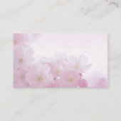 Carte De Visite Lin Feminine Florale cheveux Stylo professionnel (Dos)