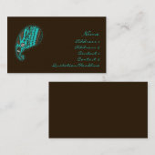 Carte De Visite L'Inde ! Teal • Profilecard (Devant / Derrière)