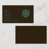 Carte De Visite L'Inde ! Teal • Profilecard (Devant / Derrière)