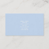 Carte De Visite Linen Custom Business Card (Dos)