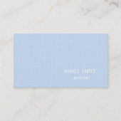 Carte De Visite Linen Custom Business Card (Devant)