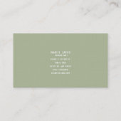 Carte De Visite Linen Custom Business Card (Dos)