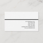 Carte De Visite Linen Exclusive spéciale Plain tendance minimalist (Dos)