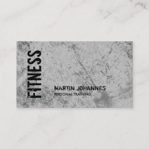 Carte De Visite Linen moderne Personal Trainer Fitness Sport