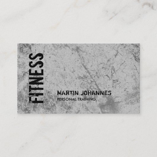 Carte De Visite Linen moderne Personal Trainer Fitness Sport (Devant)