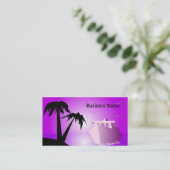 Carte De Visite Liner et île (Debout devant)