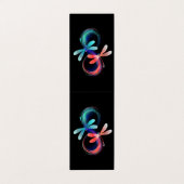 Carte De Visite L'infini avec des libellules lumineuses (Extérieur déplié)