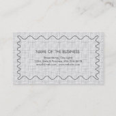 Carte De Visite Linge blanc clair professionnel Élégant gris (Dos)