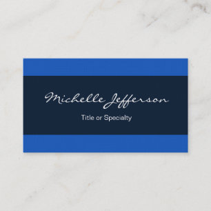 Carte De Visite Linge Bleu Lined Contemporain tendance Professionn