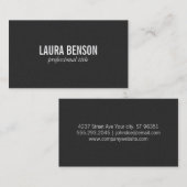 Carte De Visite Linge collé foncé (Devant / Derrière)