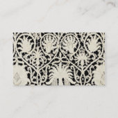 Carte De Visite Linge de dentelle mariage blanc classique jolie (Dos)