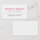 Carte De Visite Linge de lit de qualité supérieure Design moderne (Devant / Derrière)