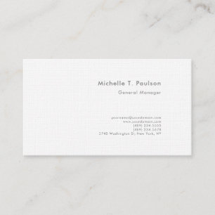 Carte De Visite Linge de luxe minimaliste moderne