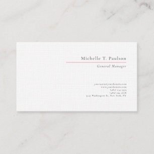 Carte De Visite Linge de luxe minimaliste moderne