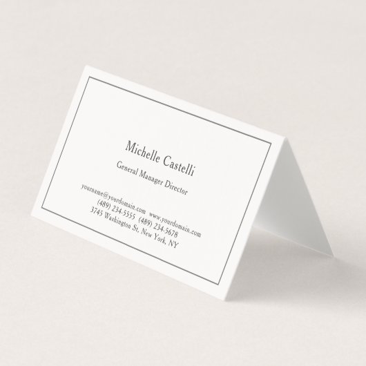 Carte De Visite Linge de luxe professionnel unique classique paste (Devant)