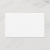 Carte De Visite Linge de luxe tendance professionnel uni minimalis (Dos)
