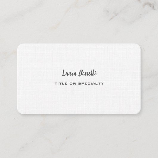 Carte De Visite Linge de maison de luxe (Devant)