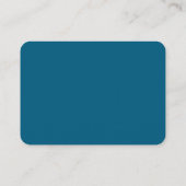 Carte De Visite Linge de maison de luxe bleu et blanc classique (Dos)
