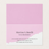 Carte De Visite Linge de première qualité unique élégant Plain sim (Extérieur déplié)