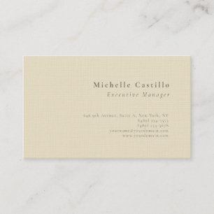 Carte De Visite Linge de qualité minimaliste moderne et simple