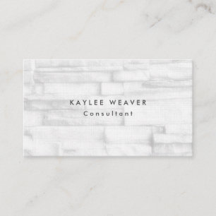 Carte De Visite Linge minimaliste Briques murales Professionnel